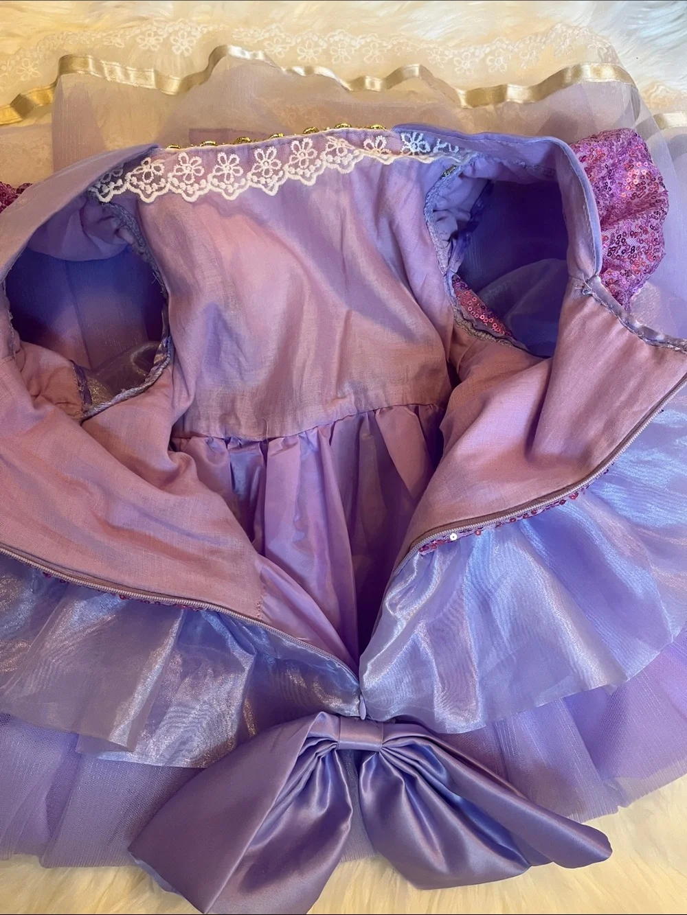 Rapunzel Princess Tulle Costume Dress for Kids